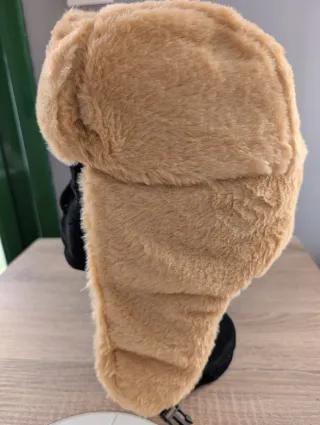 Gorro de invierno pelo khaki con orejeras