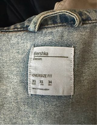 Cazadora vaquera oversize azul claro