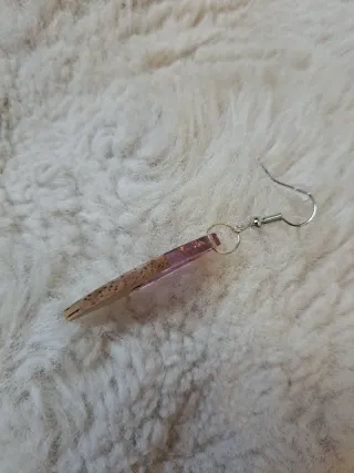 Pendientes madera y resina étnicos