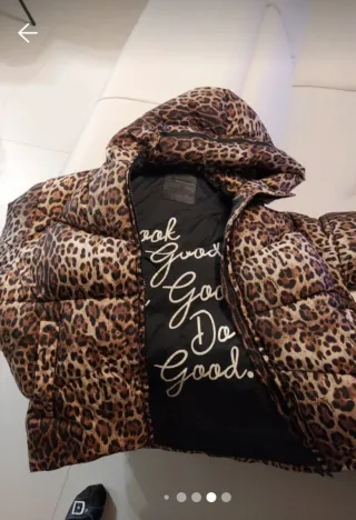 Piumino donna maculato over nuovo senza cartellino