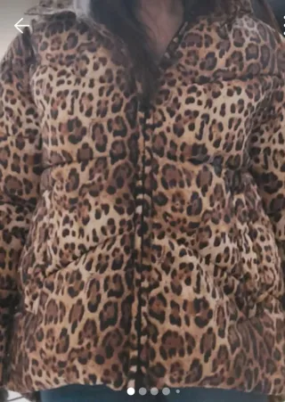 Piumino donna maculato over nuovo senza cartellino