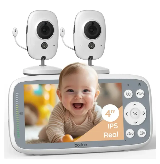 Vigilabebés BOIFUN con 2 Cámaras 720P