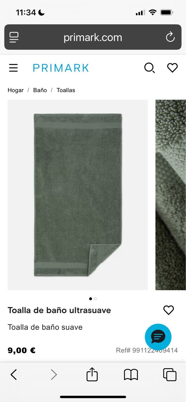 Toalla de Baño Verde Algodón