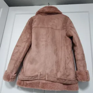 Chaqueta Biker Antelina Rosa Borreguillo