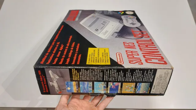 Solo Caja Super Nintendo ESP trasera rara