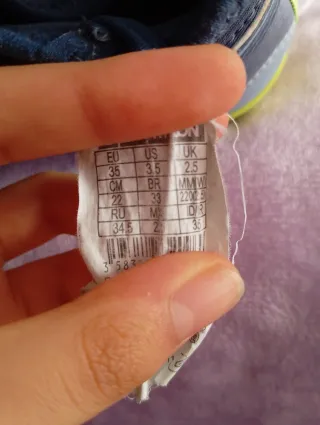 Zapatillas Fútbol Azul/Verde Talla X