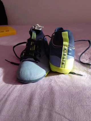 Zapatillas Fútbol Azul/Verde Talla X