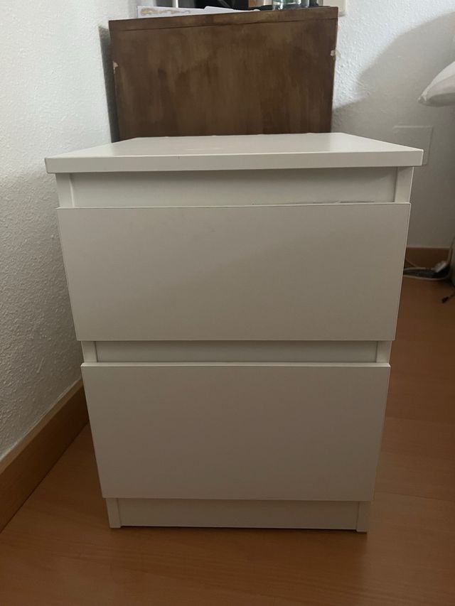 Mesita de noche blanca KULLEN IKEA