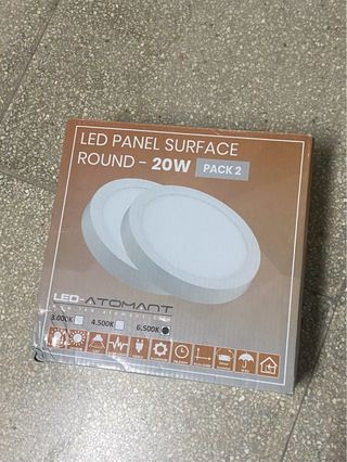 Panel LED Redondo 20W (solo 1 panel, no pack)