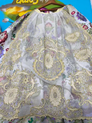 Traje de Fallera Oro y blanco