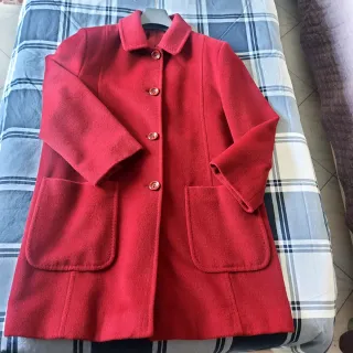 Cappotto Pura Lana Vergine Rosso