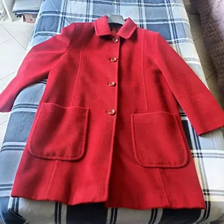 Cappotto Pura Lana Vergine Rosso