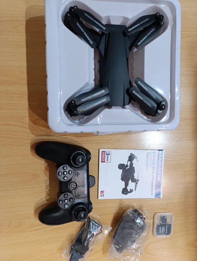 Dron Maginon Cuadricóptero Negro