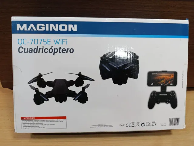 Dron Maginon Cuadricóptero Negro