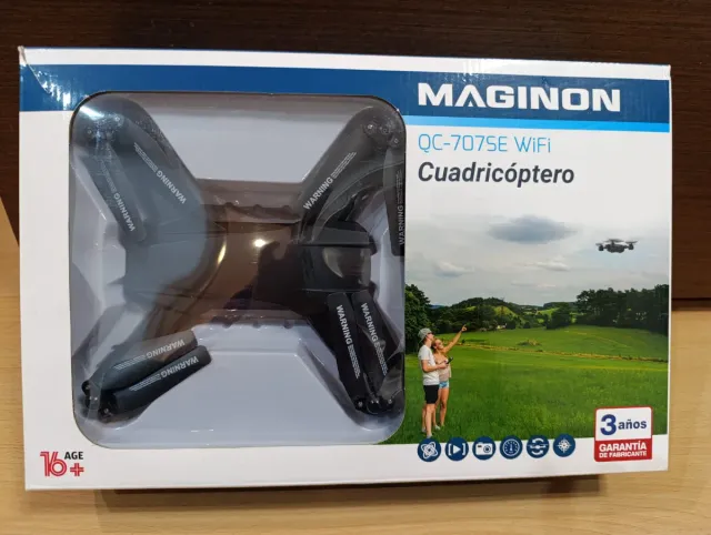 Dron Maginon Cuadricóptero Negro