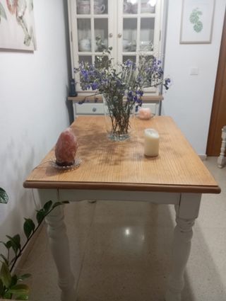 Mesa de comedor de pino macizo