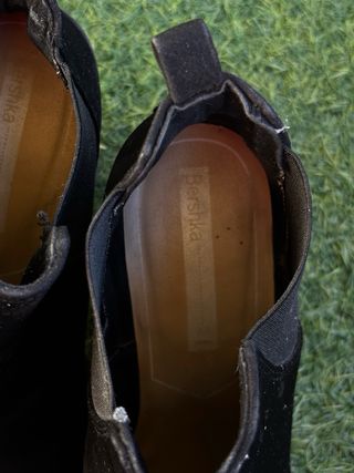 Botines negros tacón