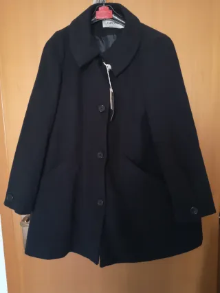 Cappotto Camomilla Svasato Nero