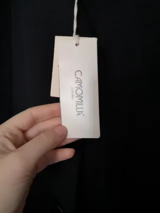 Cappotto Camomilla Svasato Nero