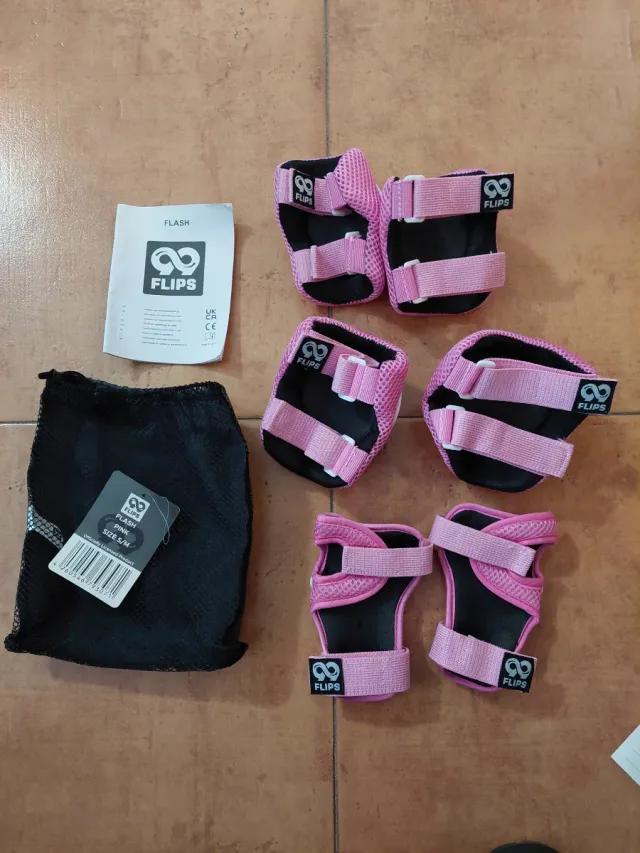 A ESTRENAR Protecciones Patinaje Flips Pink S/M