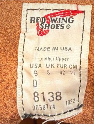 Botas Red Wing. tallan grandes más bien para 43