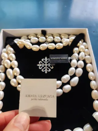 Collar 2 vueltas perlas Amaya Arzuaga