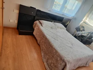 Dormitorio Matrimonio Negro y Gris