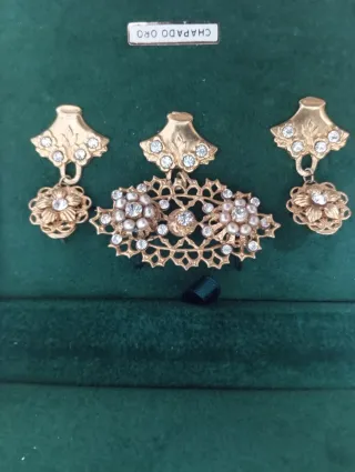 Aderezo Fallera Niña Chapado Oro