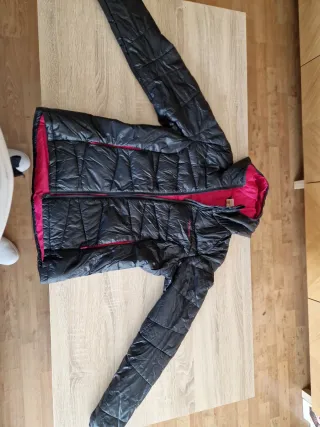 Chaqueta niña negra y rosa Talla M