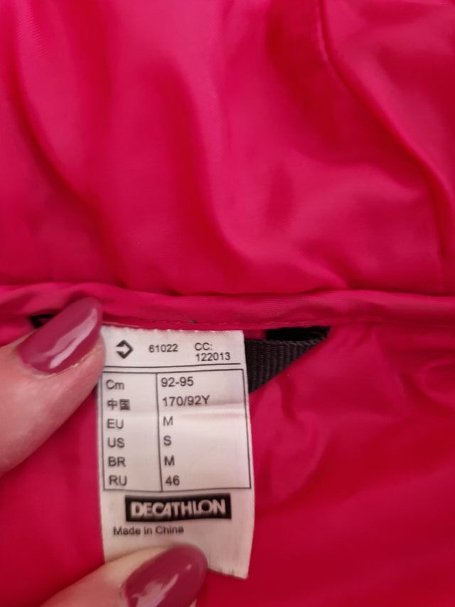 Chaqueta niña negra y rosa Talla M