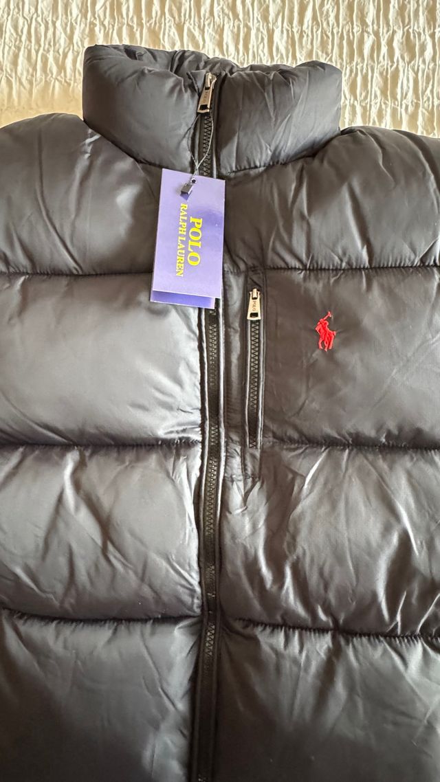 Abrigo Plumas Ralph Lauren Negro Talla L/G