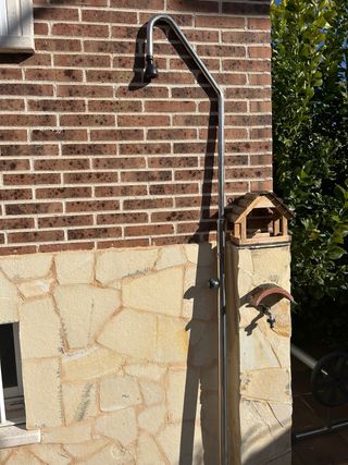 Ducha exterior piscina metal