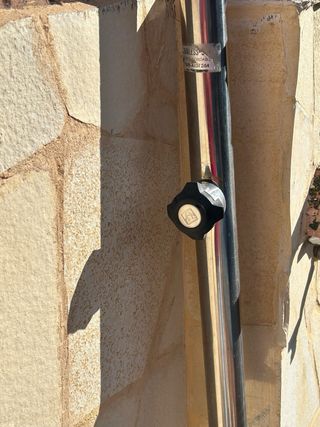 Ducha exterior piscina metal