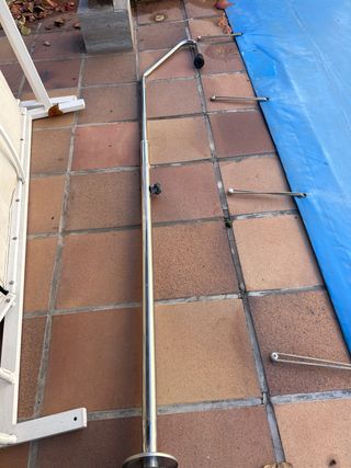Ducha exterior piscina metal