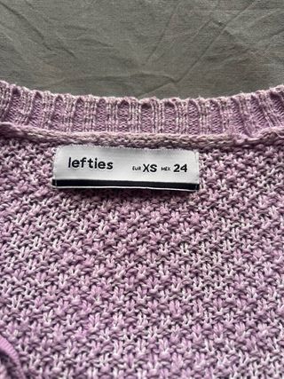 Cárdigan Lefties Morado Talla XS