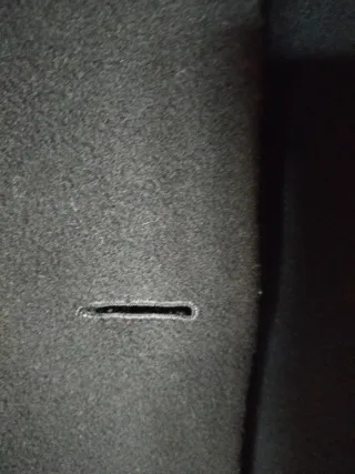 Splendido cappotto nero taglia 47 conformata