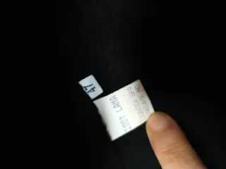 Splendido cappotto nero taglia 47 conformata