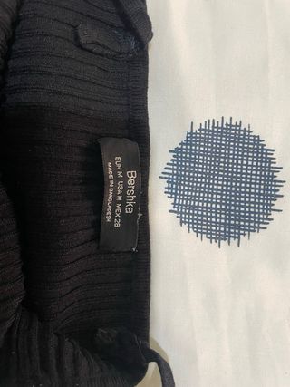 Top tirantes negro con rayas blancas