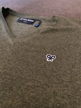 Jersey Silbon Pico Verde Oscuro Talla S
