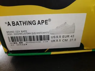 Zapatillas BAPE A Bathing Ape Talla 43