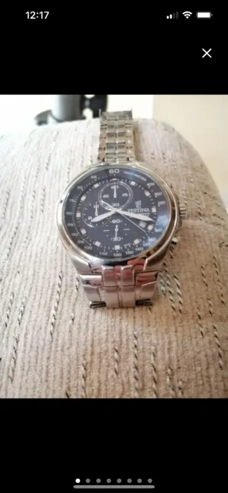 Reloj Festina Cronógrafo Azul y Plateado