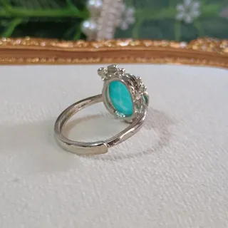 Anillo Amazonita Natural Ajustable