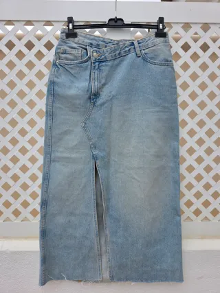 Falda vaquera Zara Talla L
