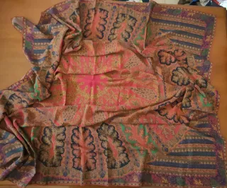 Foulard Mantero seta vintage multicolor