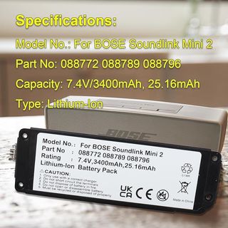 MXJFYY Batería 7.4V 3400mAh Bose SoundLink Mini 2