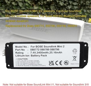 MXJFYY Batería 7.4V 3400mAh Bose SoundLink Mini 2
