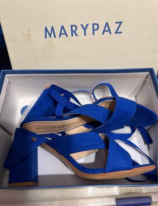 Zapatos Marypaz azules talla 39