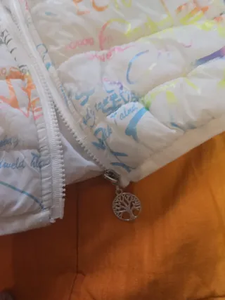 Piumino bambina fantasia graffiti