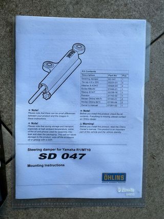 Amortiguador Dirección Ohlins Yamaha SD0-47000-00