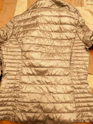 Giacca invernale ragazza grigio argento